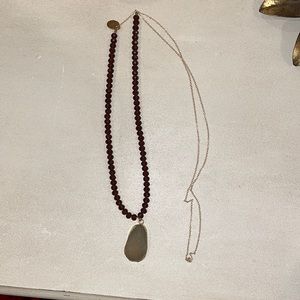 Maroon necklace